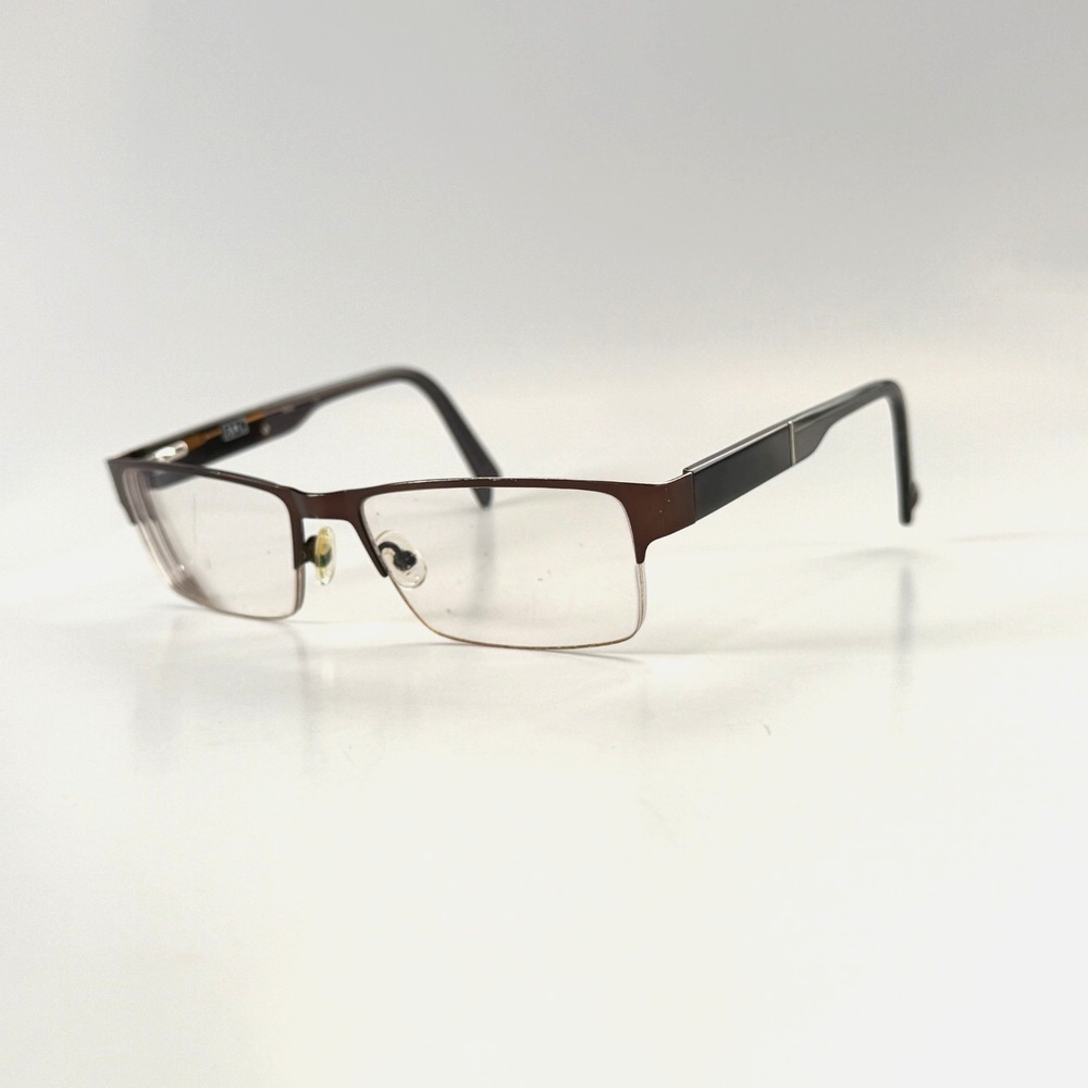 ARGYLECULTURE‎ Porter Eyeglasses Frame Only 54-17-145 Brown Metal Half Rim